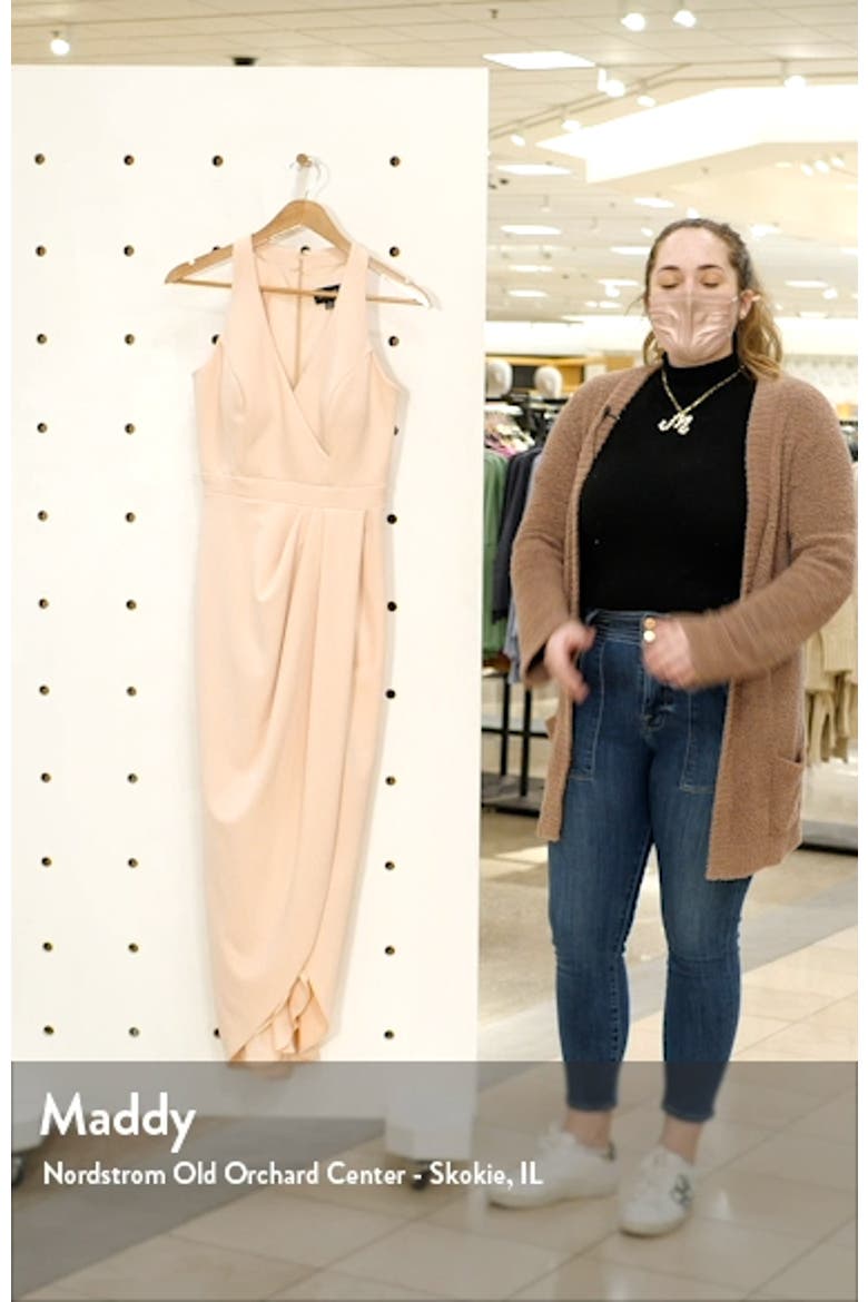 Xscape Tulip Hem Sleeveless Crepe Gown video