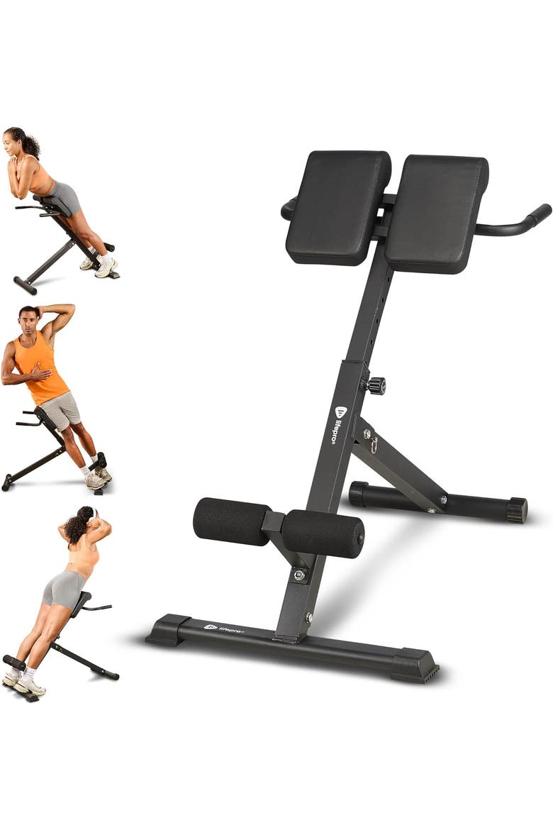 Sculpt Trainer Roman Chair leg Exerciser machine, Main, color, Black Lite