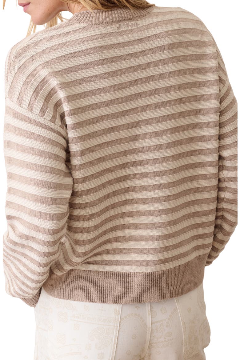 Suki Crewneck Sweater, Alternate, color, OATMEAL STRIPE