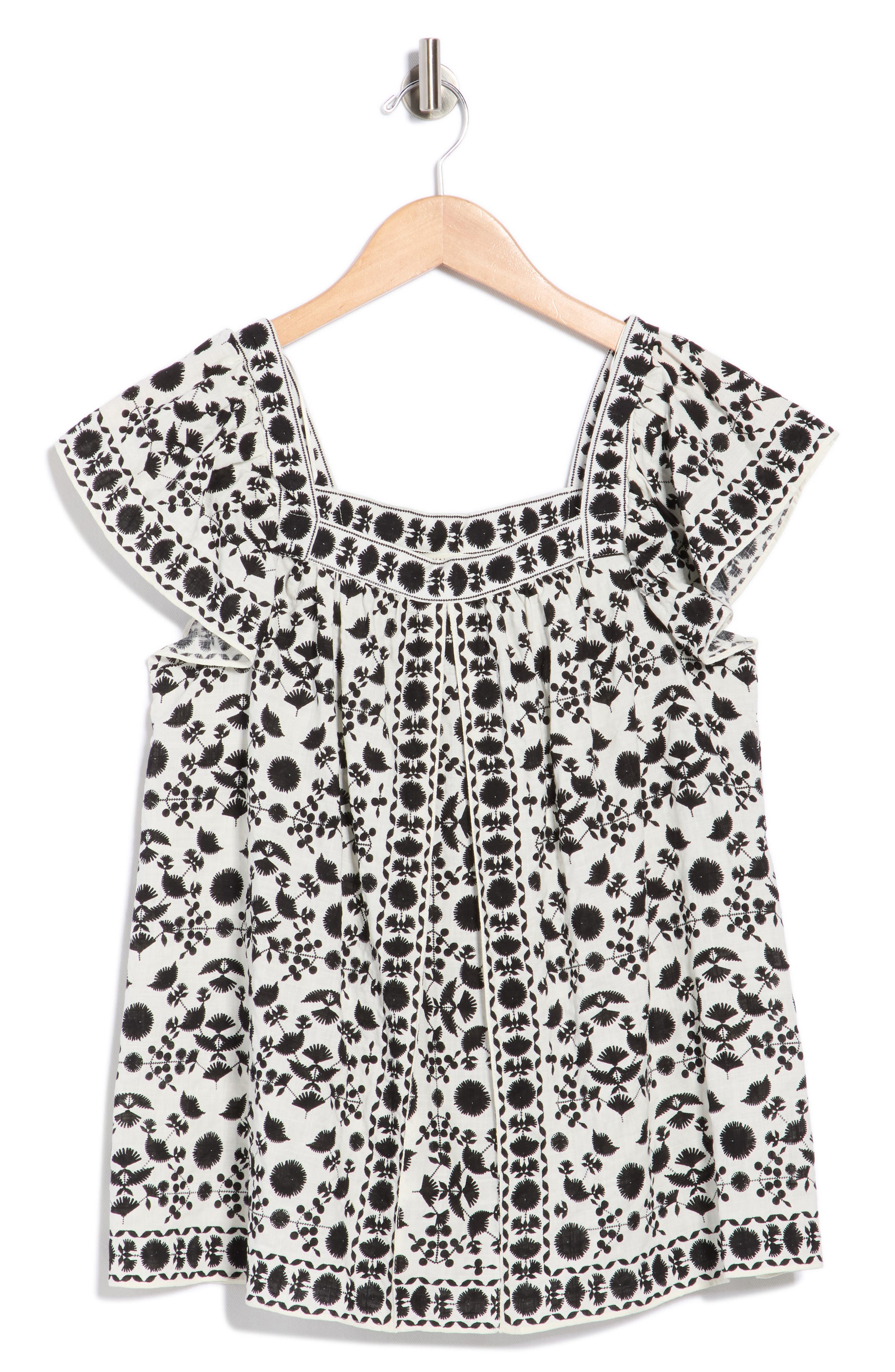 MAX STUDIO Flutter Sleeve Top