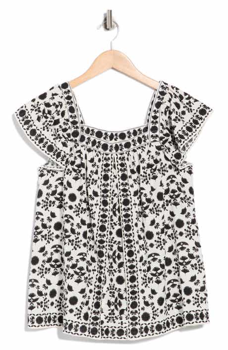 MAX STUDIO Flutter Sleeve Top