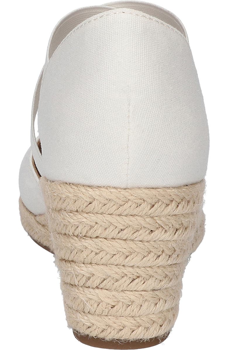 EASY STREET Pari Espadrille Platform Wedge, Alternate, color, White Canvas