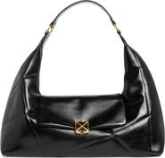 Off-White Jitney Patchwork Leather Shoulder Bag