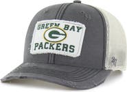 '47 Men's '47 Charcoal Green Bay Packers Egremont Well-Worn Adjustable Trucker Hat
