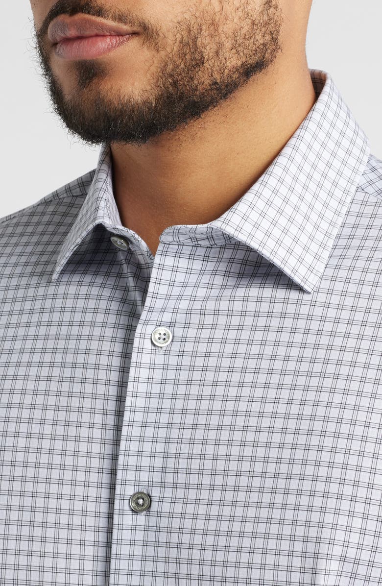 Bugatchi James OoohCotton<sup>®</sup> Button-Up Shirt, Alternate, color, Platinum