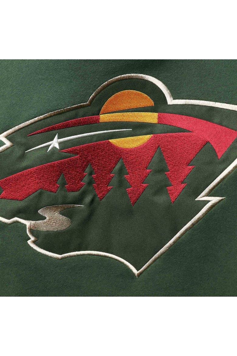 Men's '47 Green Minnesota Wild Superior Lacer Pullover Hoodie, Alternate, color, Green