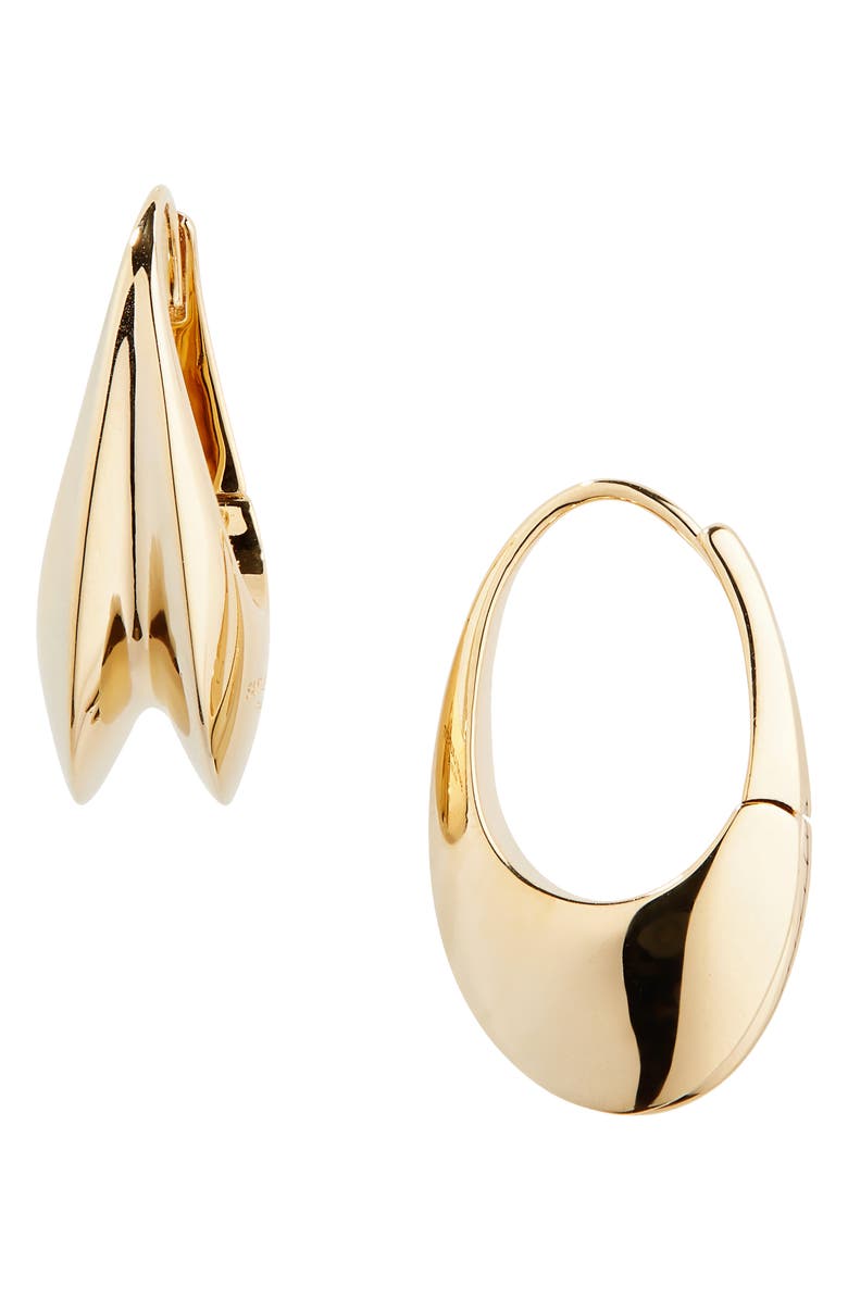 Saint Laurent Arty Hoop Earrings, Main, color, 