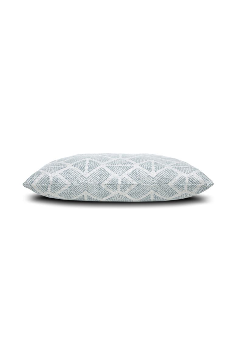 Bakuba Indoor & Outdoor Woven Accent Pillow, Alternate, color, Stream