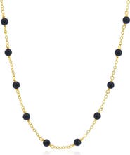 The Lovery Fine Jewelry Onyx Bead Chain Necklace