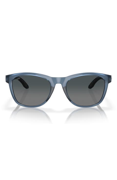 Aleta 54mm Polarized Round Sunglasses
