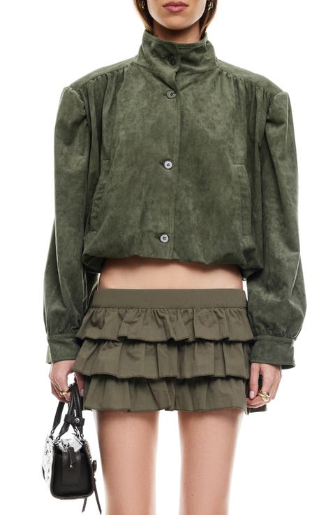 Luminous Faux Suede Jacket