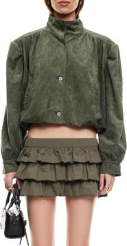LIONESS Luminous Faux Suede Jacket