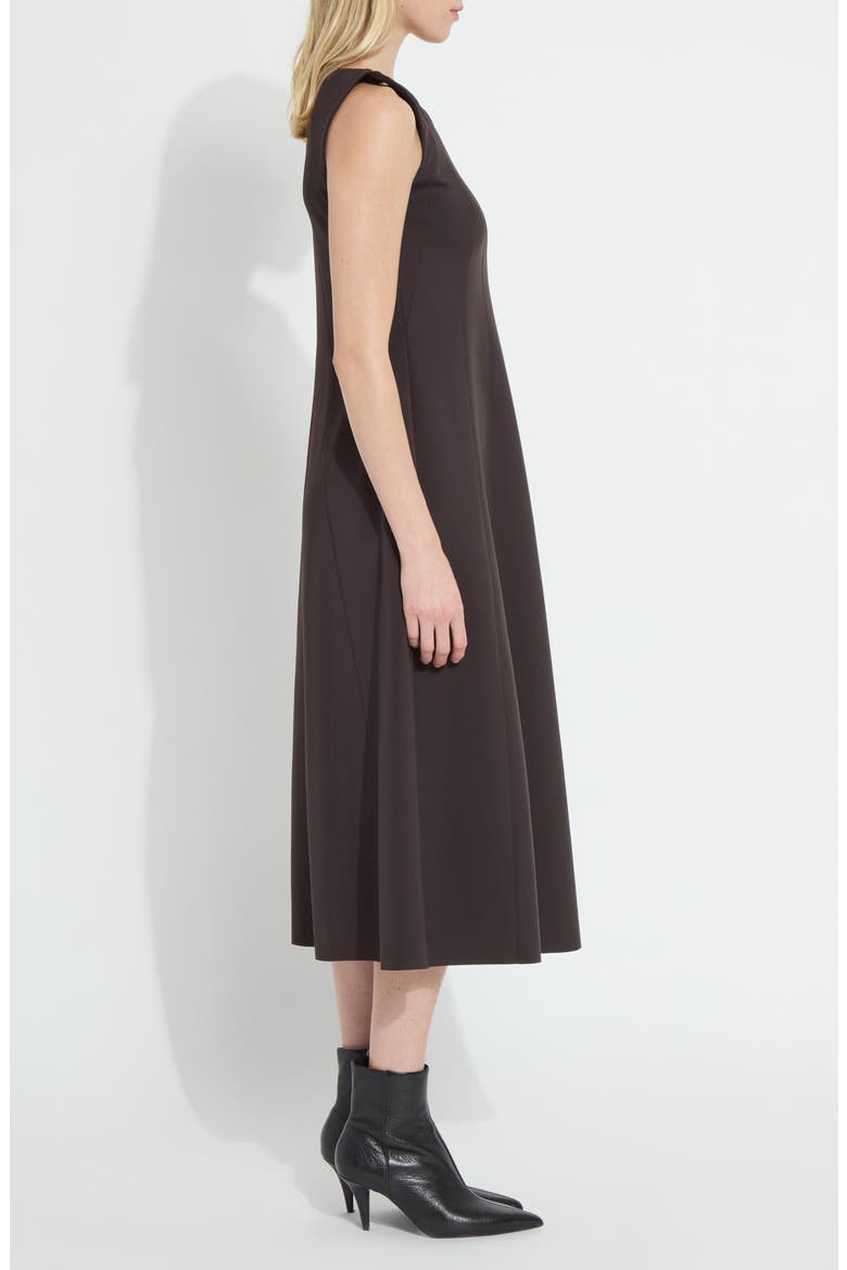 Maurelle Neoprene Seamed Dress, Alternate, color, DOUBLE ESPRESSO