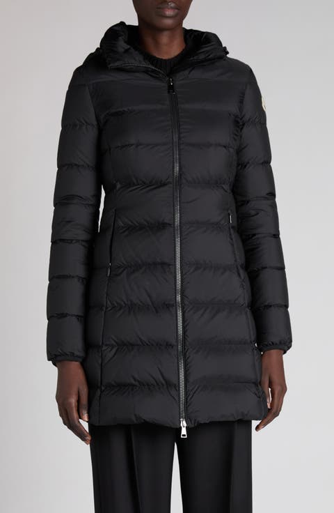 ダウンジャケット・コート MONCLER Women Bubble Jackets 093 1C000 11 598E622G Brown Moncler Brown Fur Down Jacket Womens Size 5 | eBay