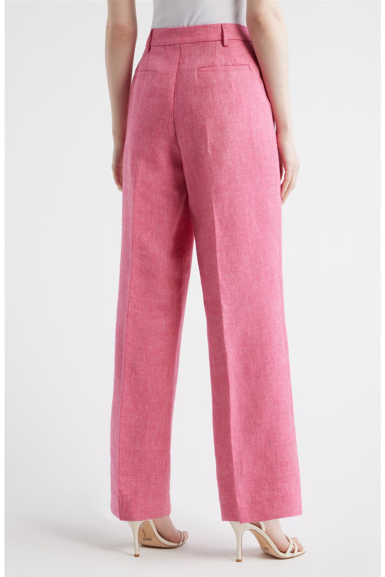 The Kenna Wide Leg Linen Pants, Alternate, color, PLUM ROSE