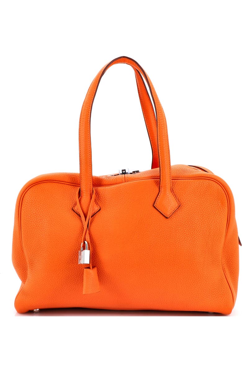 Pre-Owned Hermes Victoria II Bag Clemence 35, Main, color, Orange H