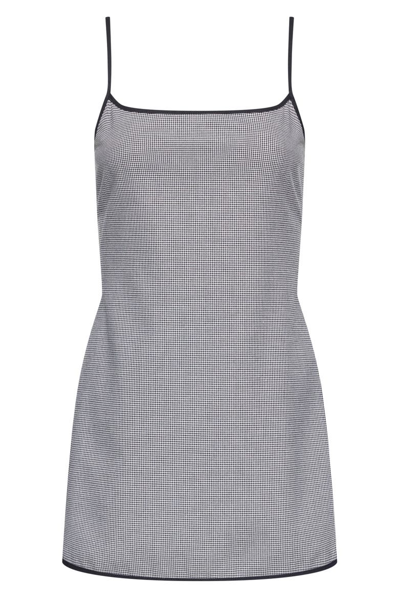 Voyage Houndstooth Minidress, Alternate, color, NOIR GINGHAM