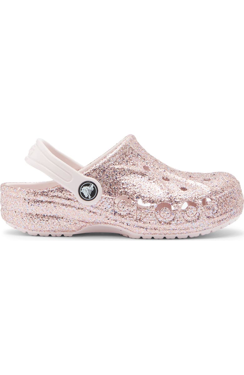CROCS Kids' Baya Mixed Glitter Clog, Alternate, color, Barely Pink