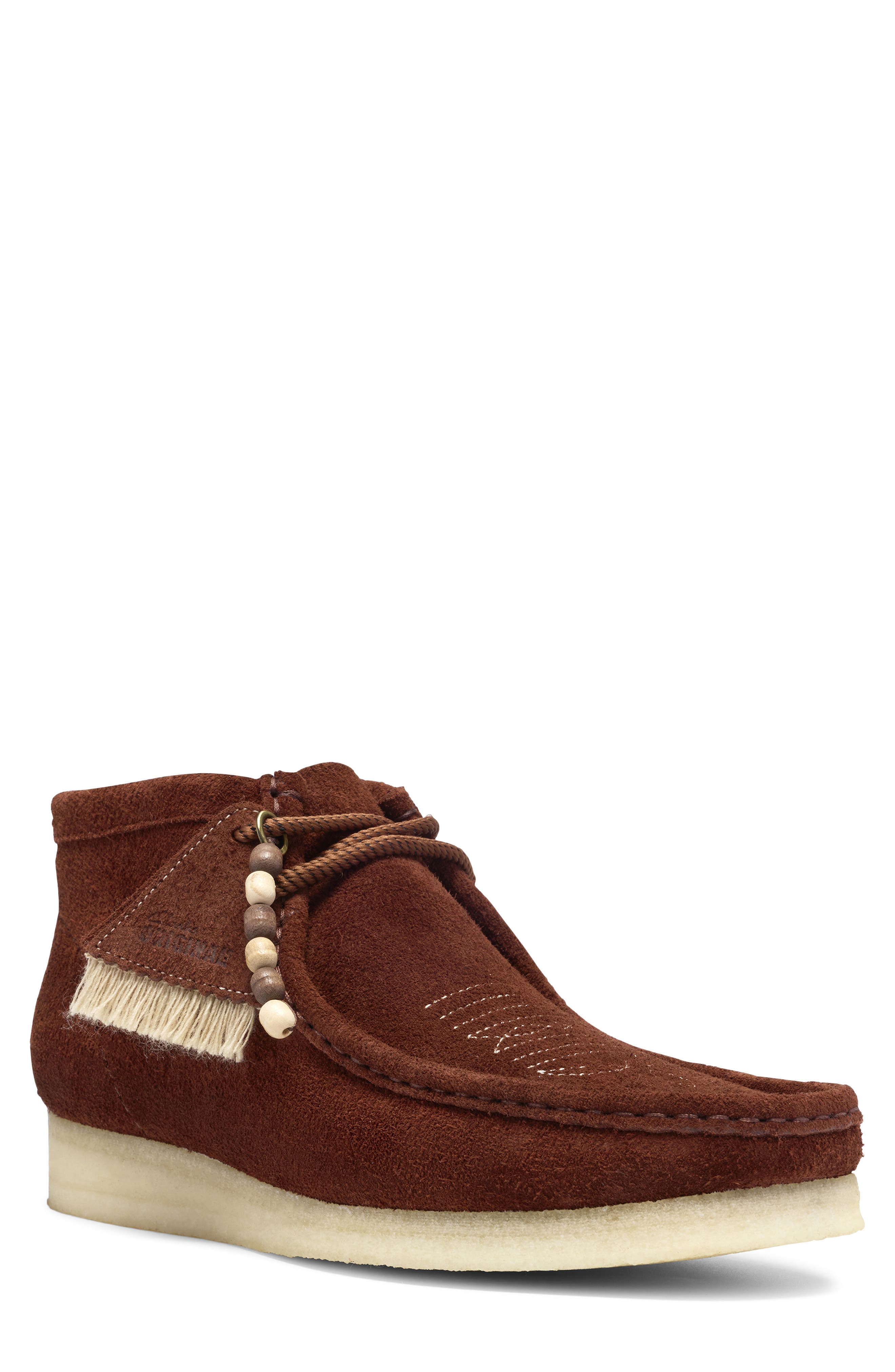 Wallabee Boot, Main, color, BROWN COMBO SUEDE