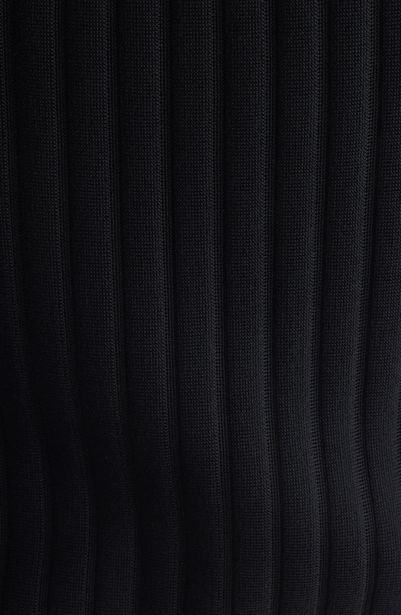 Givenchy Cap Sleeve Knit Fit & Flare Dress, Alternate, color, Black