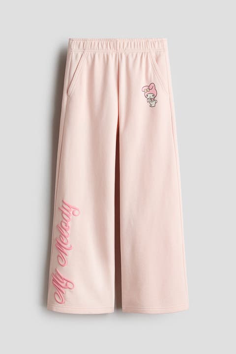Sweatpant joggers with printed motif