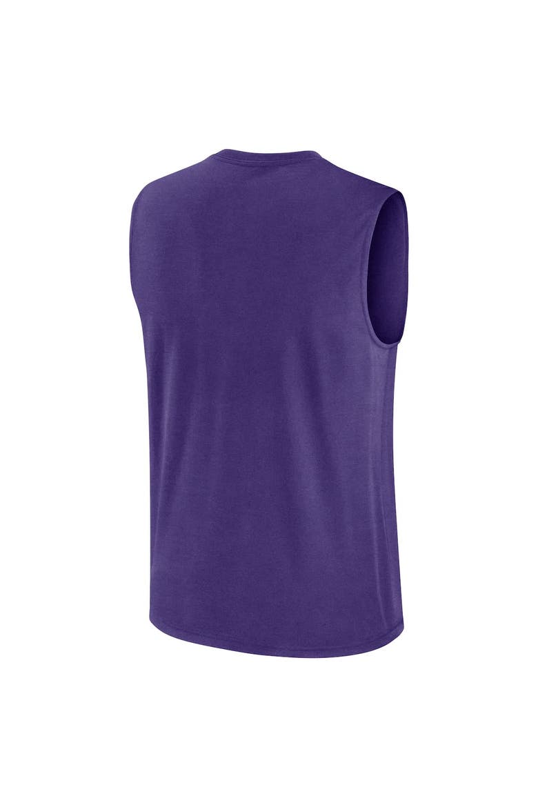 Men's Nike Purple LSU Tigers Primetime Tricode Legend Performance Tank Top, Alternate, color, Purple