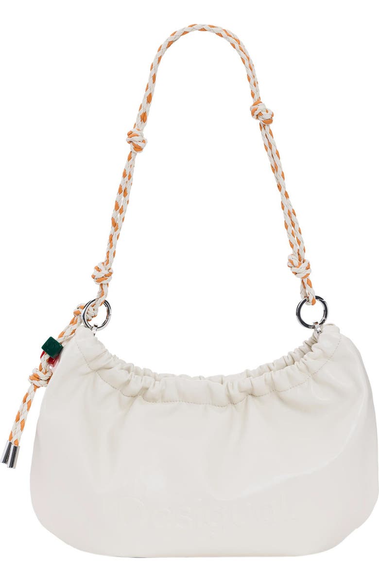 Desigual Faux Leather Shoulder Bag, Main, color, Medium Beige