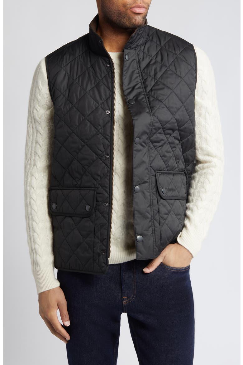 New Lowerdale Quilted Vest, Main, color, BLACK