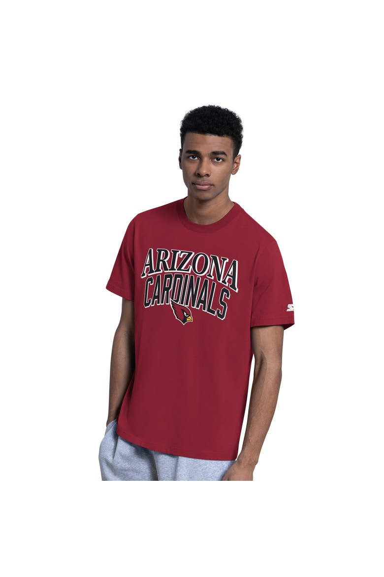 Men's Starter  Cardinal/Heather Gray Arizona Cardinals Two-Pack Logo T-Shirt Set, Alternate, color, Cardinal