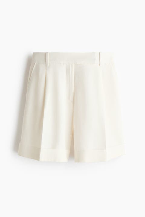 Tailored Linen-blend Shorts