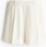 H&M Tailored Linen-blend Shorts
