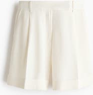 H&M Tailored Linen-blend Shorts