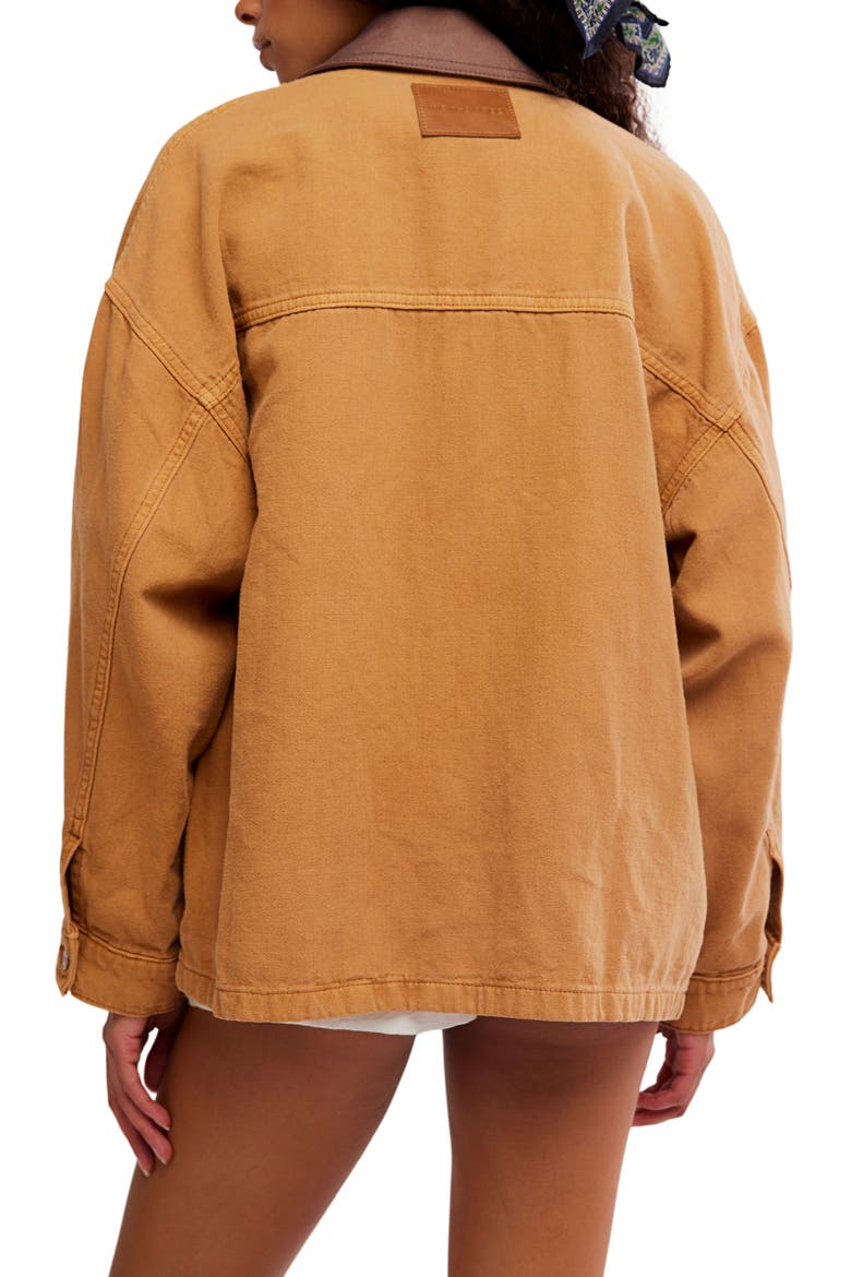 Lemon Canvas Chore Jacket, Alternate, color, MEERKAT