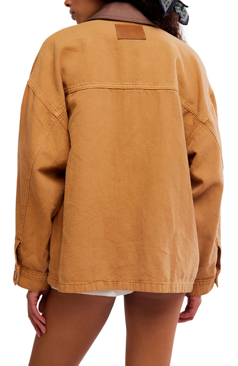 Free People Lemon Canvas Chore Jacket, Alternate, color, 