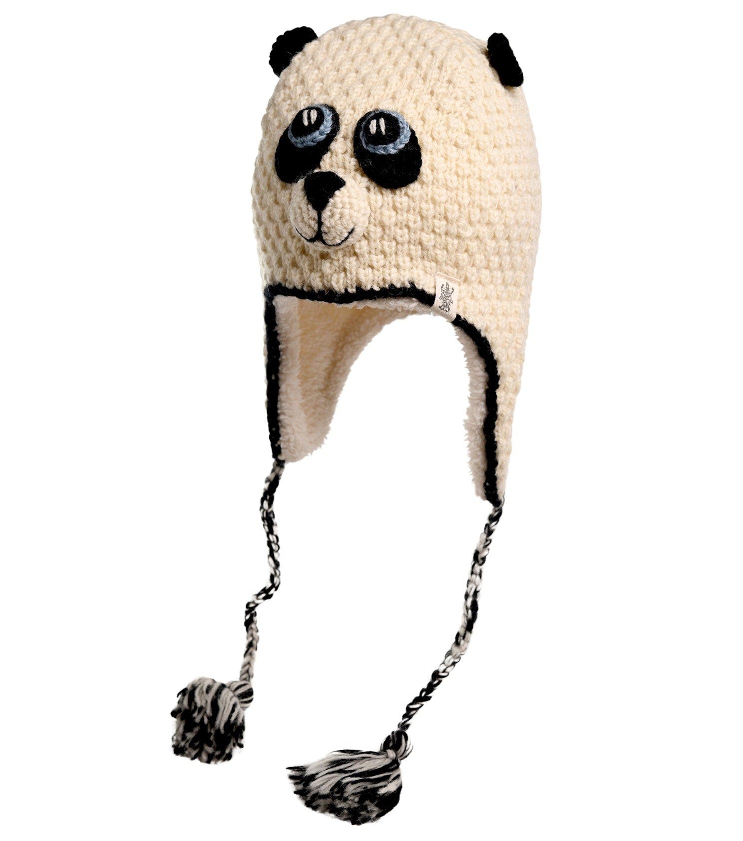 Nirvana Designs Hand Crochet Panda Hat | Nordstrom