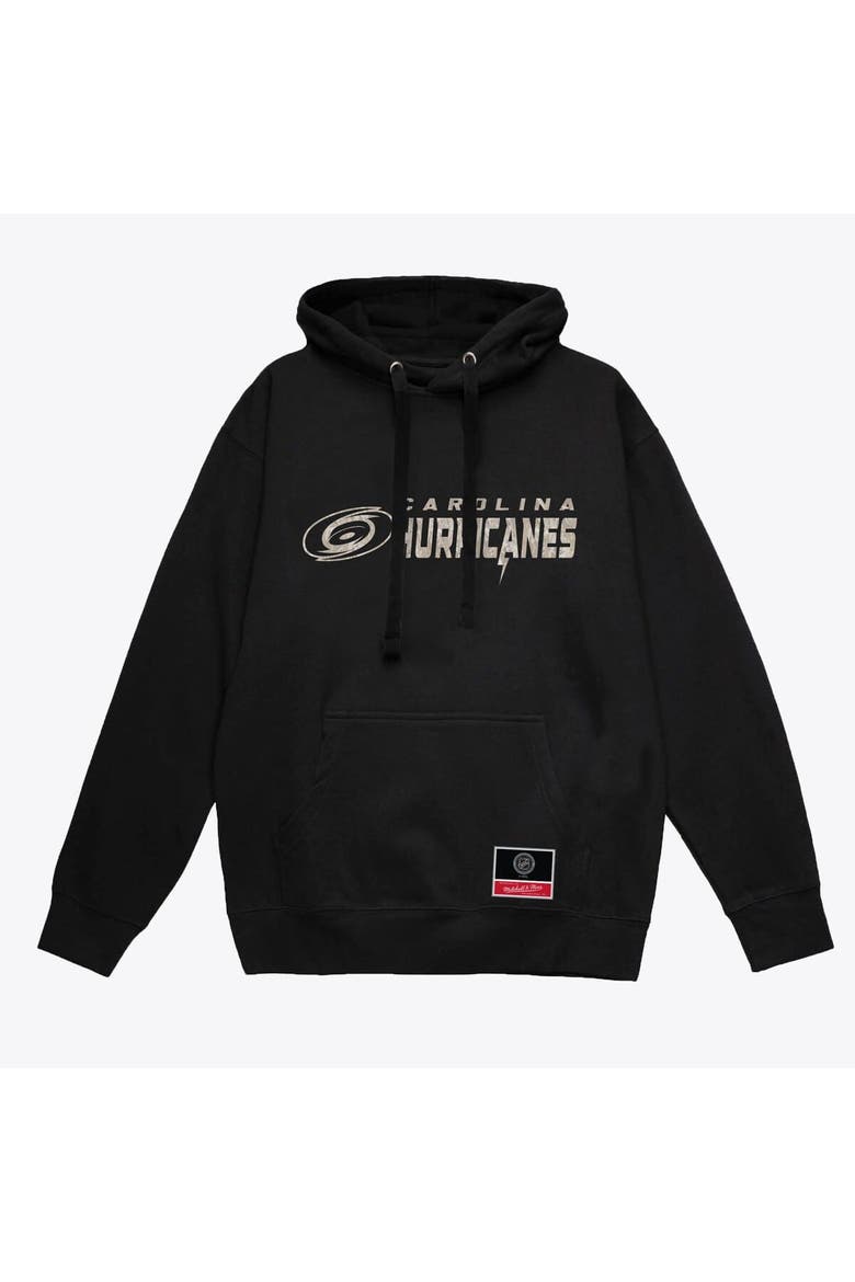 Men's Mitchell & Ness Black Carolina Hurricanes True Timber Camo Hoodie, Main, color, Black