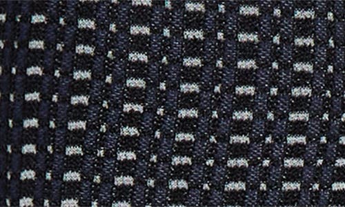 Zankov Charlie Geo Jacquard Straight Leg Pants In Black/cobalt Multi