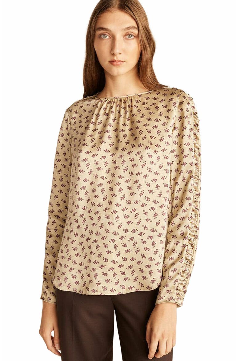 Sage Fleur Top, Alternate, color, Sage Combo