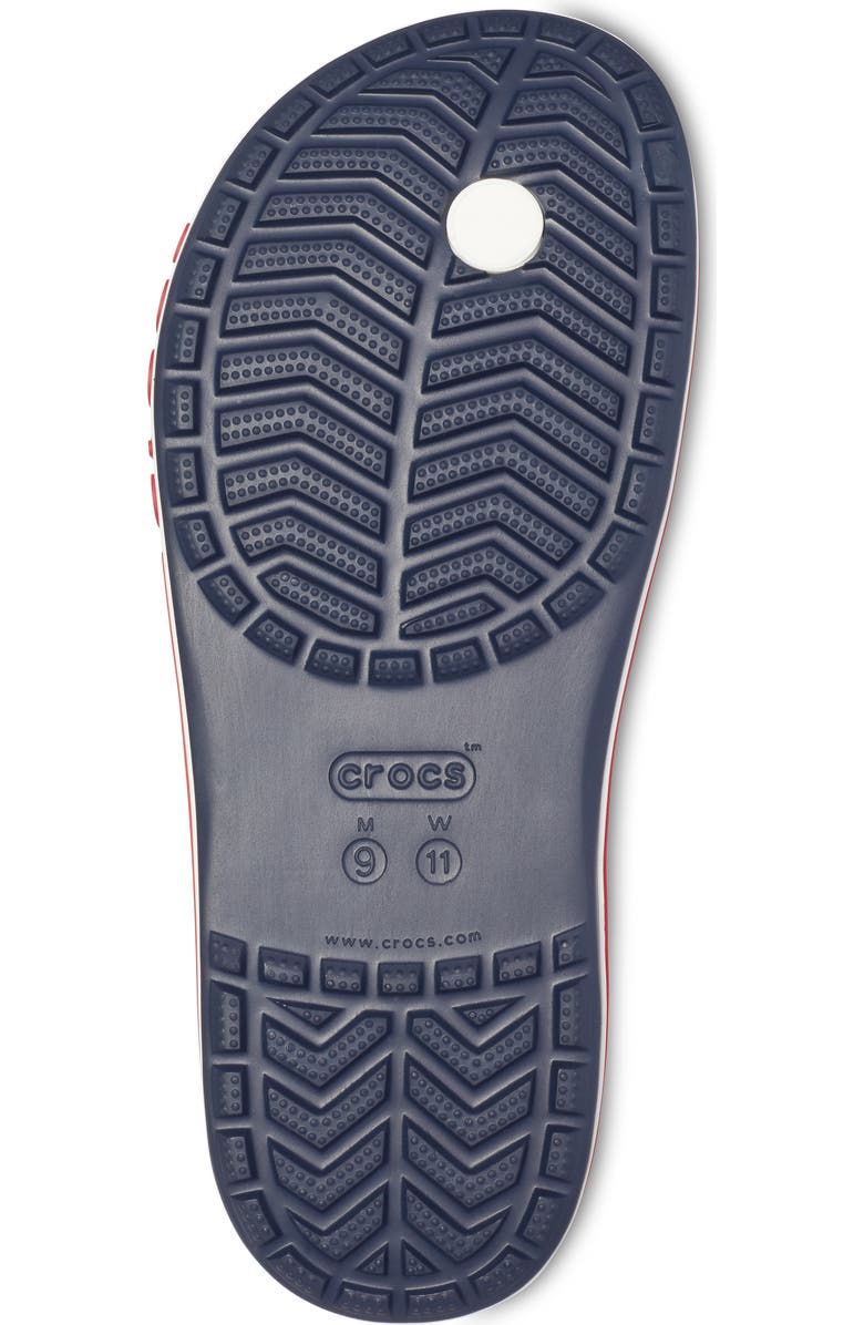 CROCS Bayaband Flip Flop Sandal, Alternate, color, Navy/Pepper