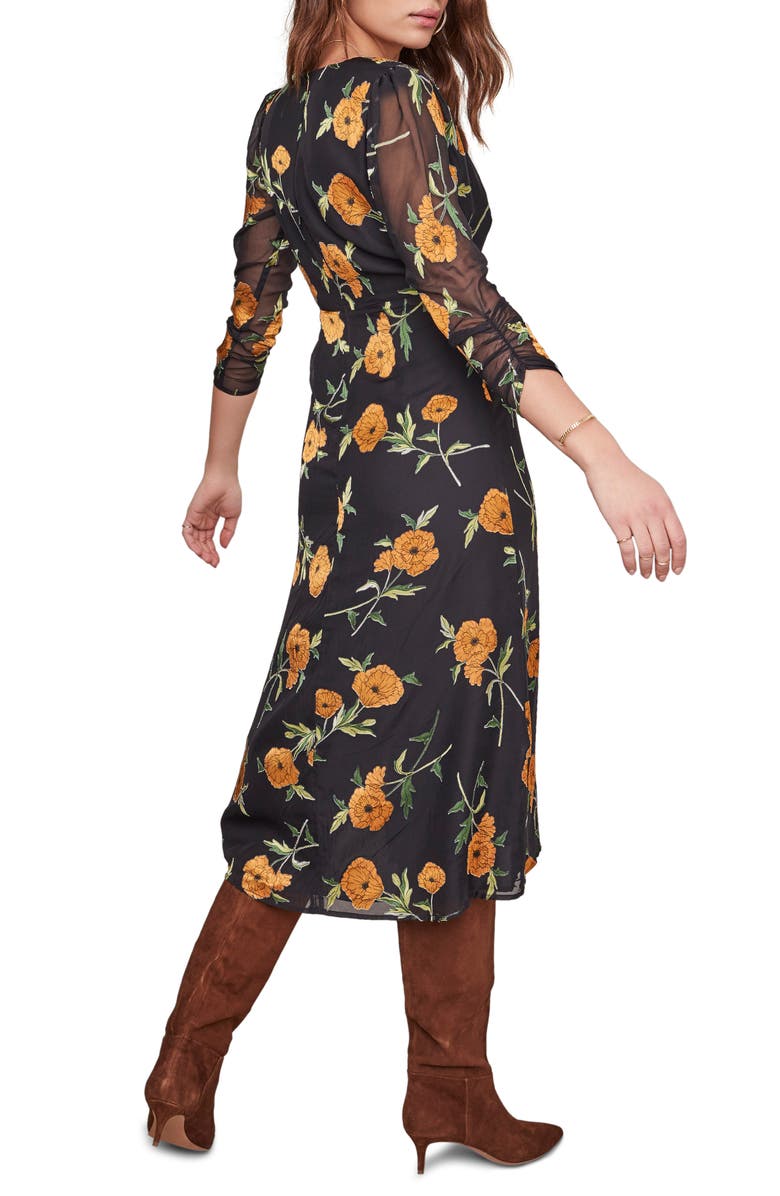 ASTR the Label Joni Midi Dress, Alternate, color, 