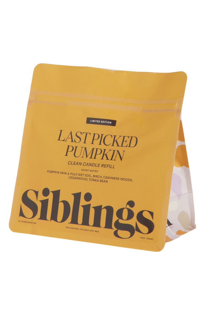 SIBLINGS Last Picked Pumpkin Candle Refill, Main, color, White