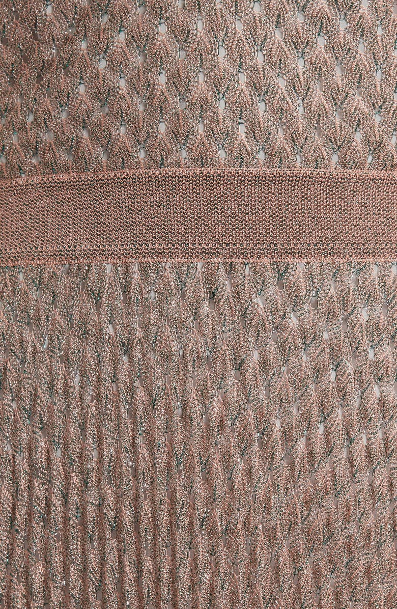 Missoni Metallic Pointelle Gown, Alternate, color, 