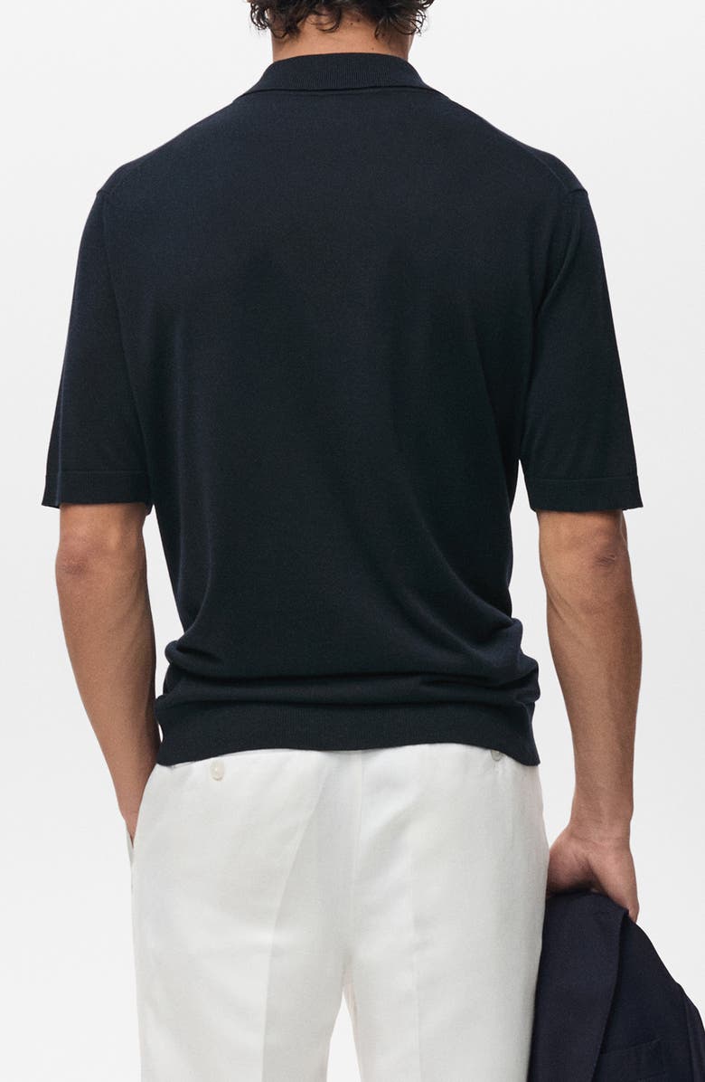 MANGO Fine Knit Polo, Alternate, color,