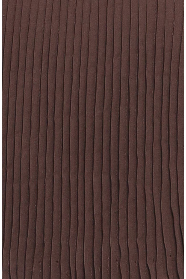 Alandra Pintuck Pleat Cotton Maxi Dress, Alternate, color, BROWN