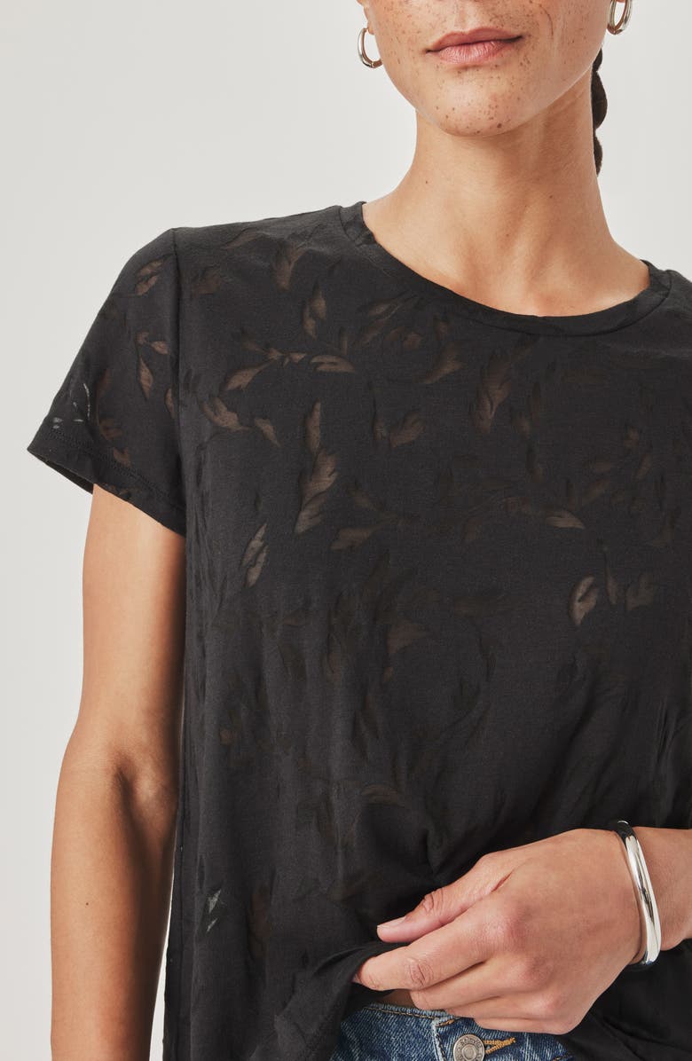 Splendid Air Burnout T-Shirt, Alternate, color, Black Windswept