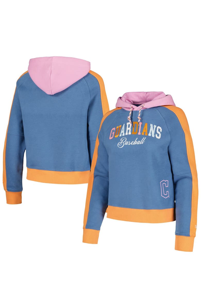 New Era Women's New Era Light Blue Cleveland Guardians Fashion Color Pop Pullover Hoodie, Main, color, Light Blue