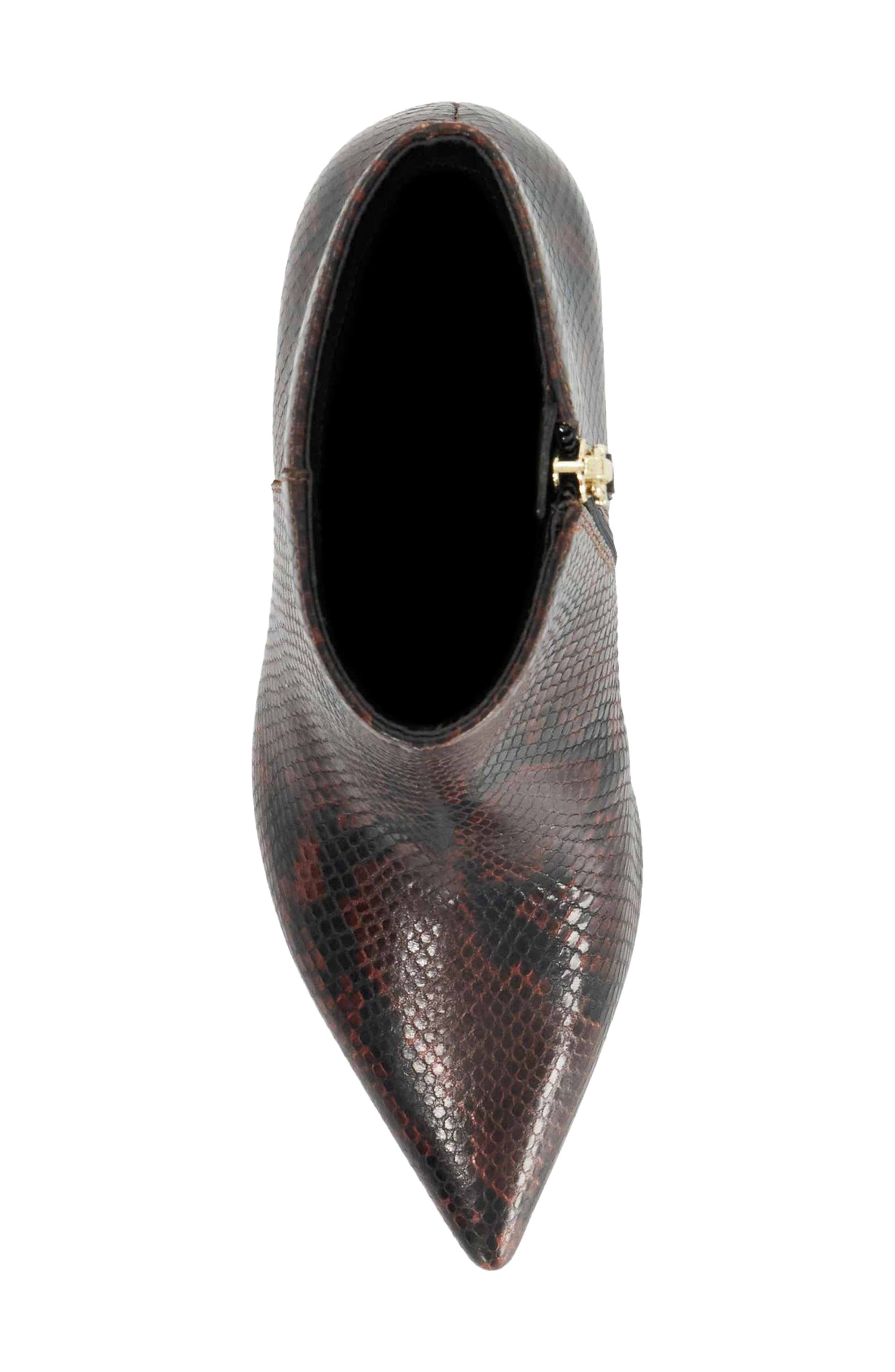 Obsessively Pointed Toe Bootie, Alternate, color, BROWN