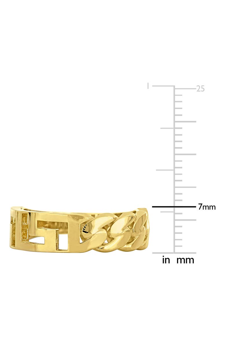 DELMAR Men's Interlocking Greek Key Ring, Alternate, color,