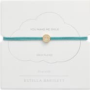 Estella Bartlett Pavé Smiley Face Slider Bracelet
