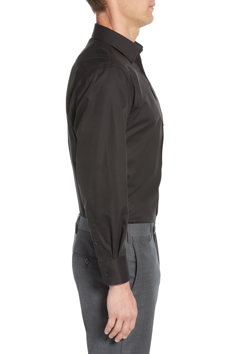 Nordstrom Traditional Fit Non-Iron Dress Shirt, Alternate, color,